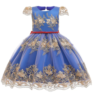 Three dimensional embroidered dress -China