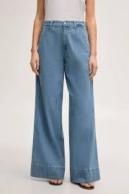Plazo Ladies Pant denim blue washed