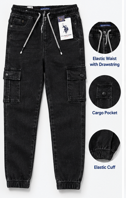 U.S. POLO ASSN. Premium Joggers Black - Image 2