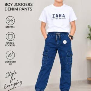 Zara Boys’ Denim Jogger Dark Blue