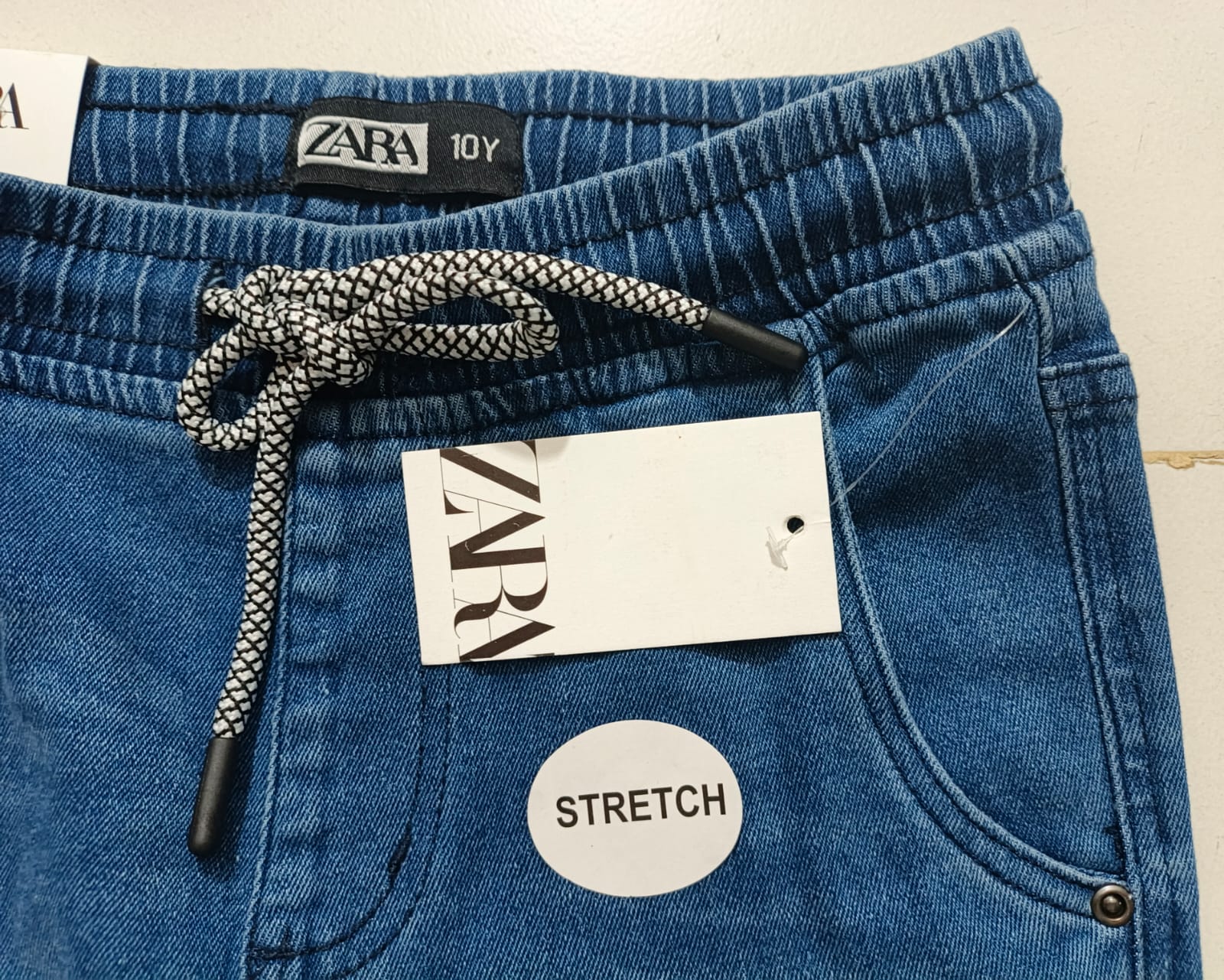 Zara Boys' Denim Jogger Blue Jeans - Image 2