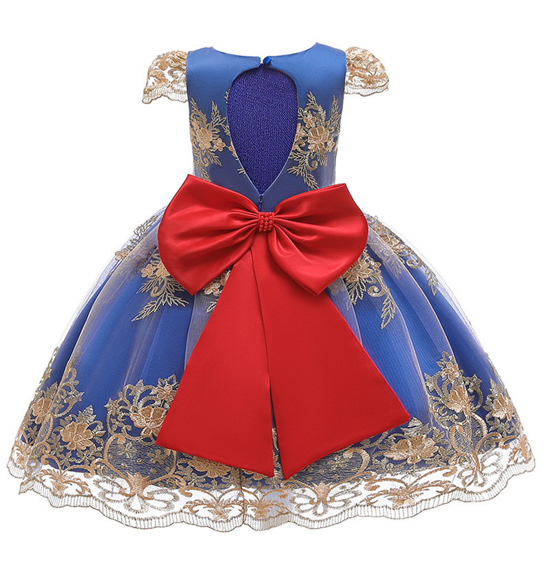 Three dimensional embroidered evening dress - Image 2