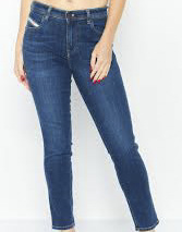Skinny Ladies Pant Blue washed